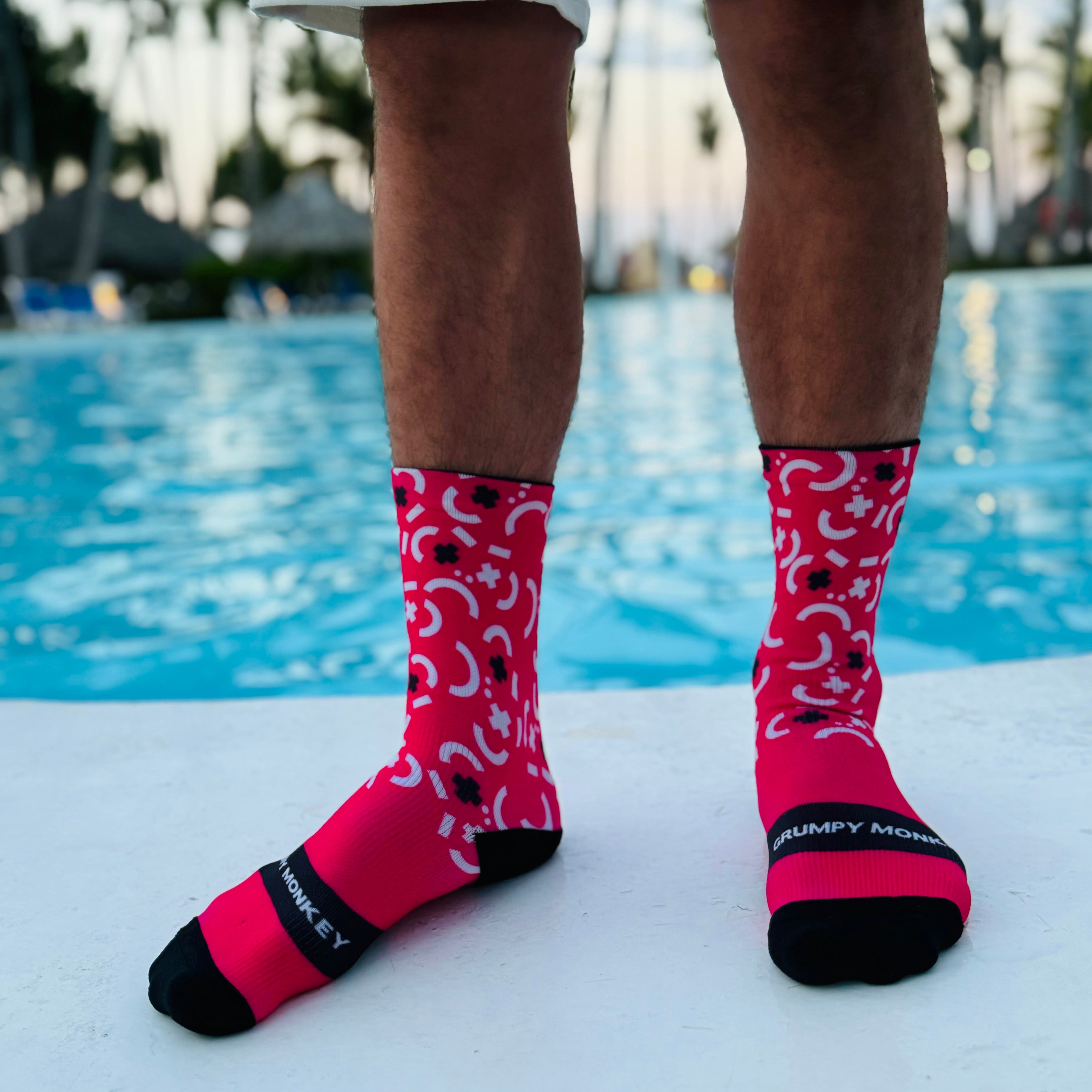 Stunning pink socks super funky ultimate comfort