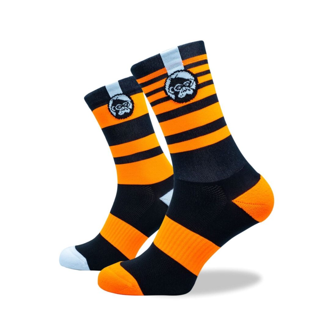 Grumpy Monkey Seamless Breathable Premium Socks.  KTM Orange Theme.